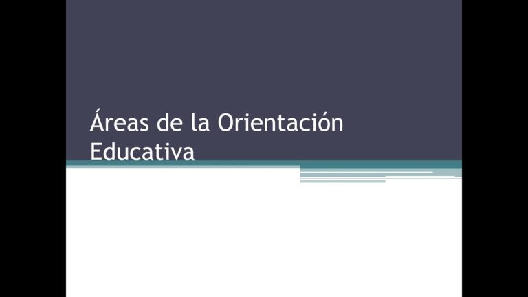 ¿Cuáles son las Áreas de Orientación Educativa? Descubre su Importancia