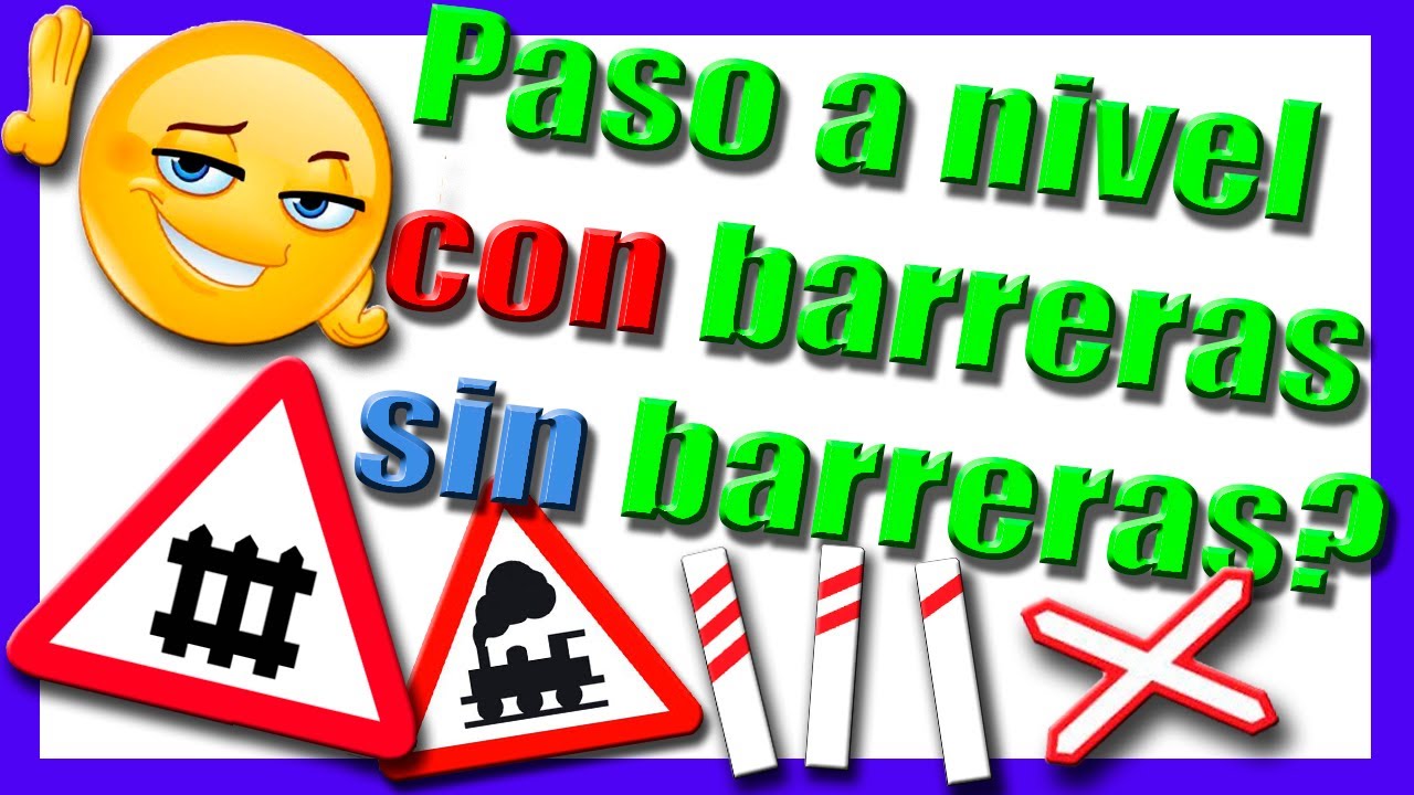 en un paso a nivel está permitido pasar cuando