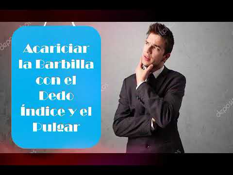 mano debajo de la barbilla significado
