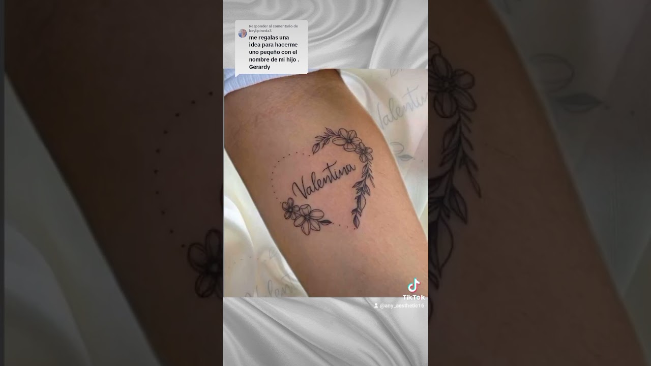 tatuajes de nombres en el brazo mujer
